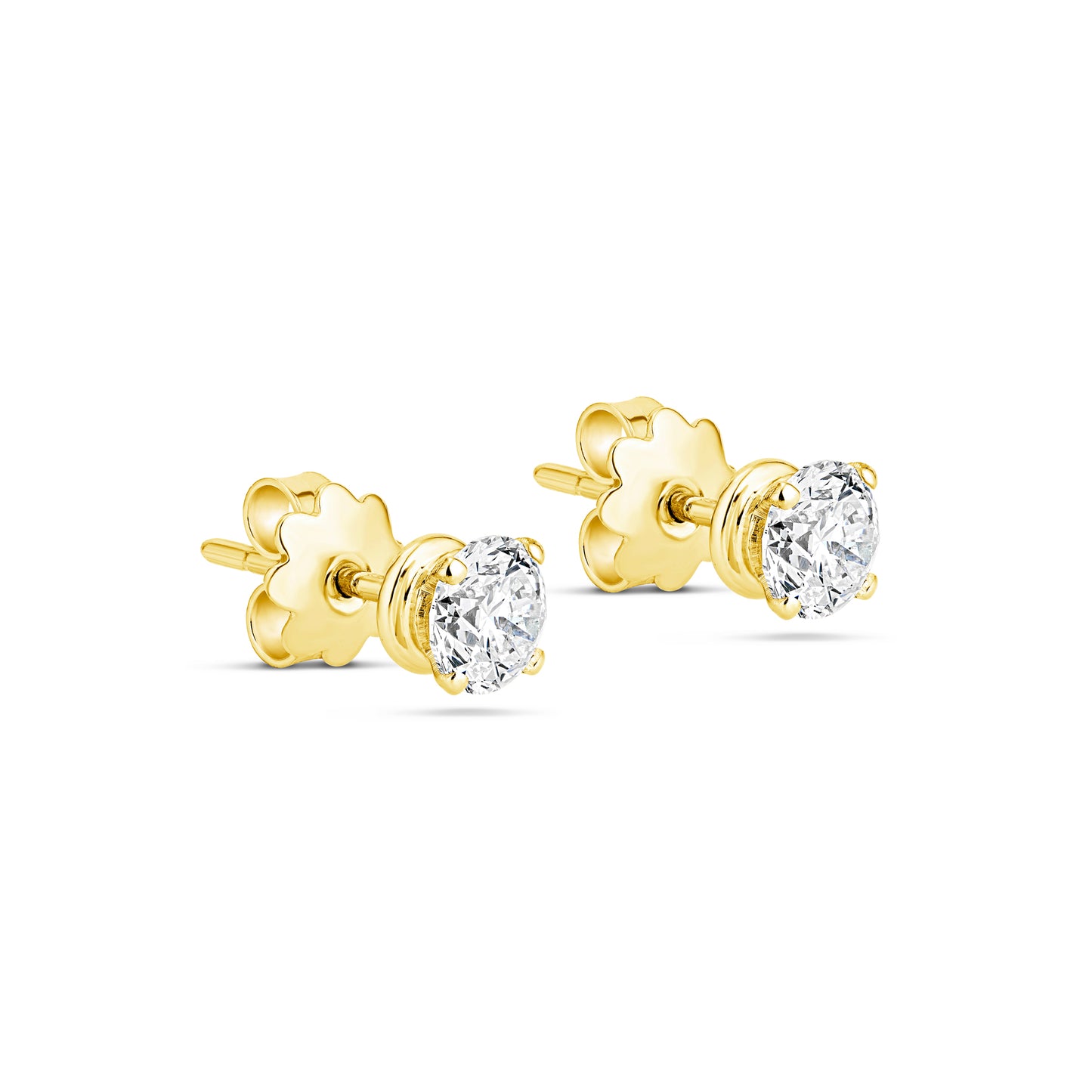 Classic Round Stud Earrings