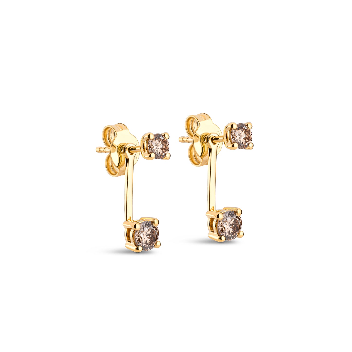 Brownish Double Earrings